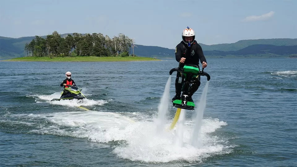 Jetovator aqua rodeo at Batak Dam with HD video