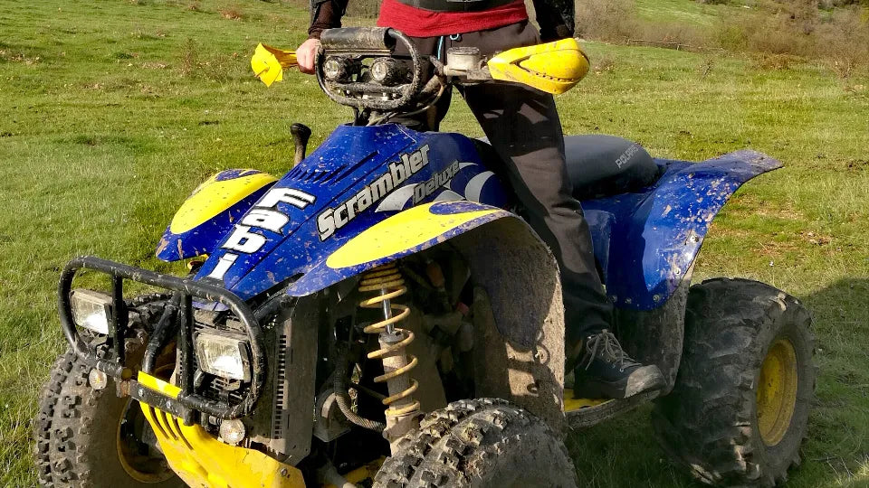 Mountain off-road terrain and panorama on an ATV route near Haskovo