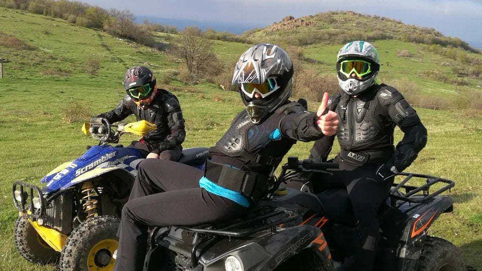 Riding an ATV around Haskovo Mineral Baths on a mountain route