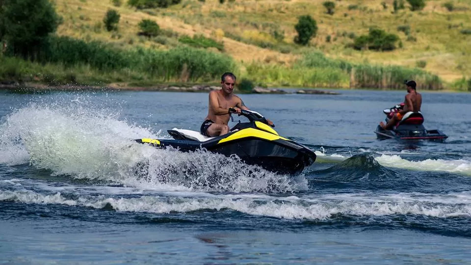 High-speed jet ski experience on Lake Iskar