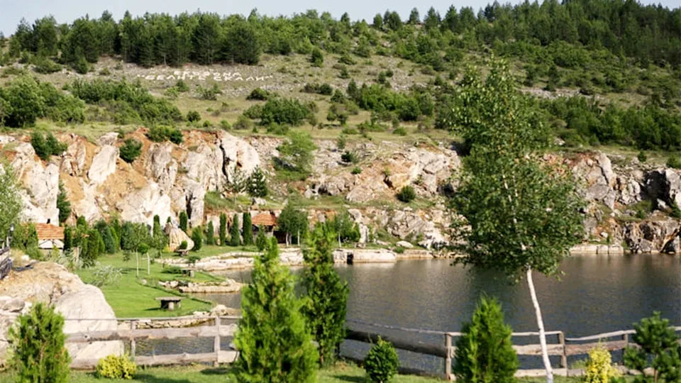 Outdoor summer pool at the complex – fishing retreat near Gotse Delchev
