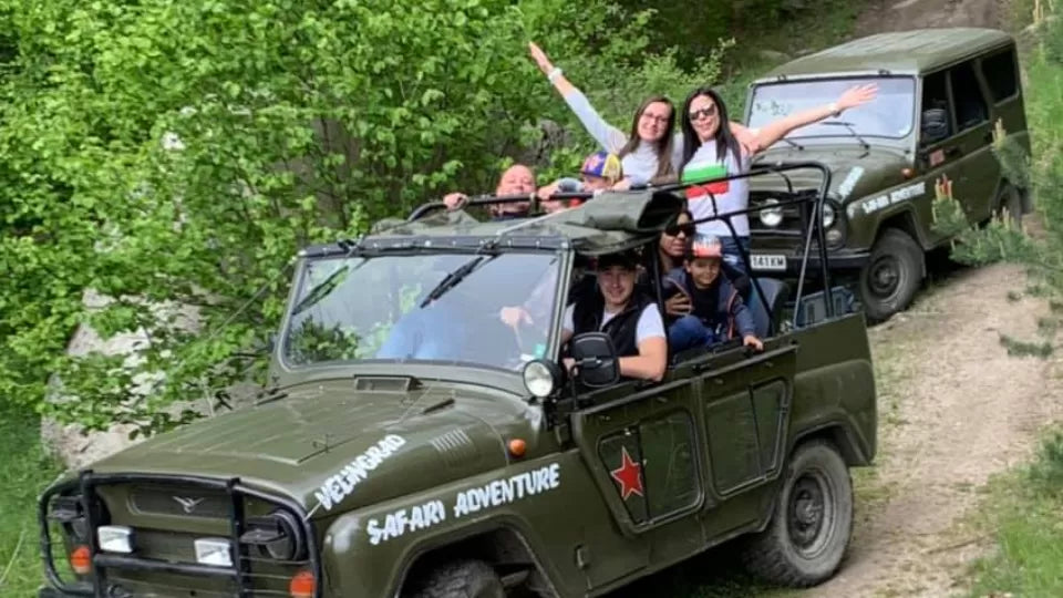 Panoramic stop at Milevi Skali with views of Rila and Pirin