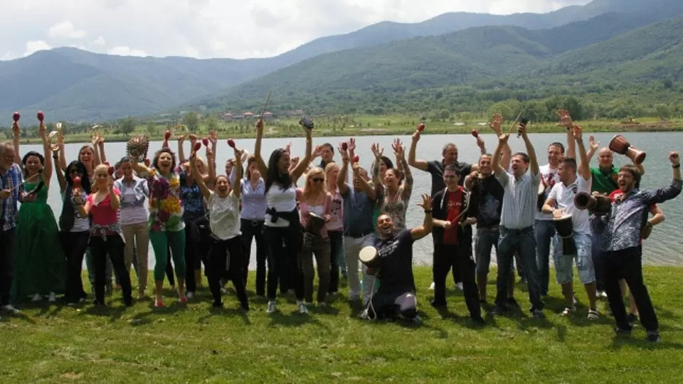 Corporate rhythm workshop in Sofia – DrumShot, 25 participants