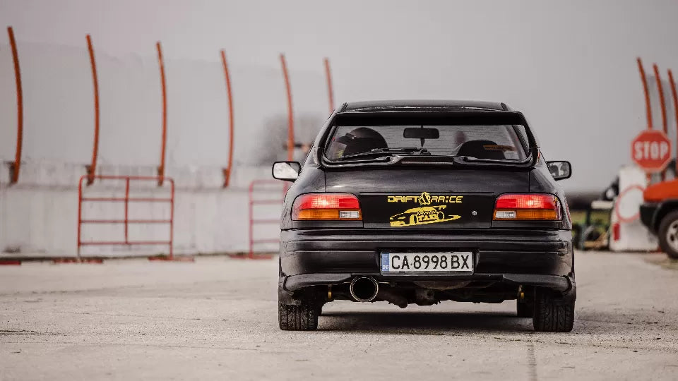 Subaru Impreza WRX cornering on Sapareva Banya Circuit