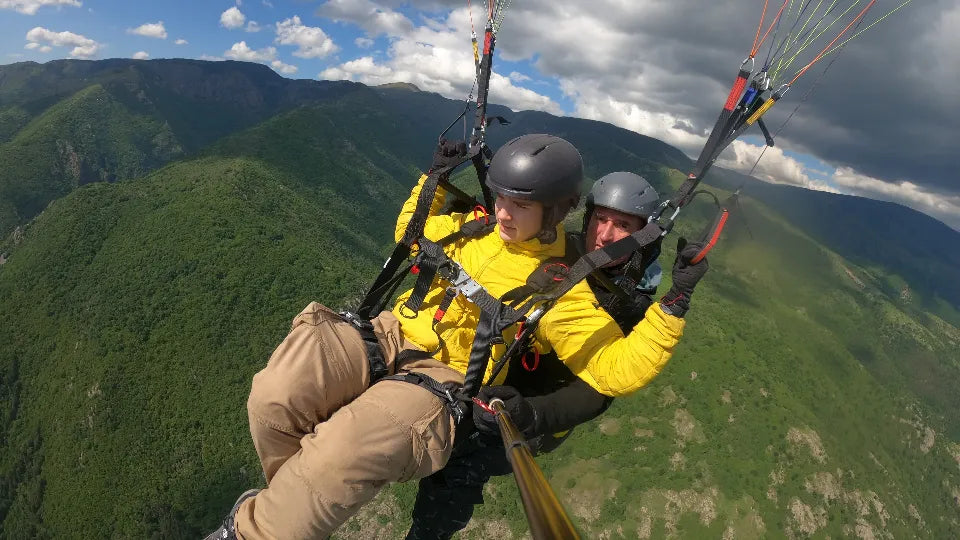 Take‑off for tandem paragliding at the Sopot launch