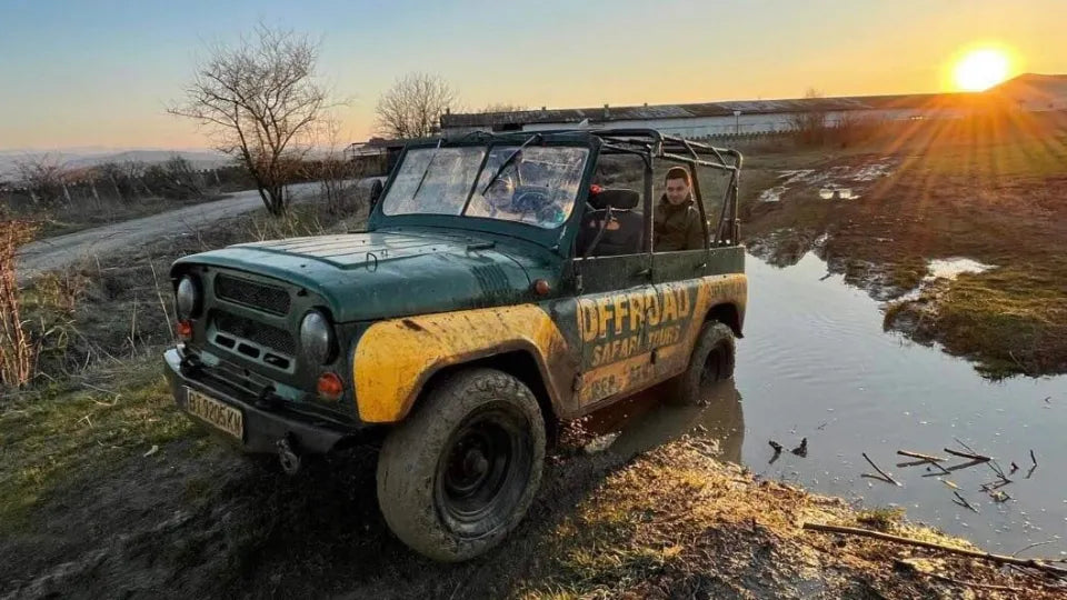 Off-road jeep tour Veliko Tarnovo on rugged terrain