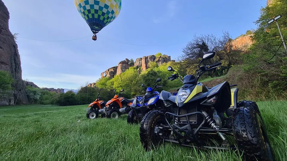 Scenic lookout over the Belogradchik Rocks on an ATV tour
