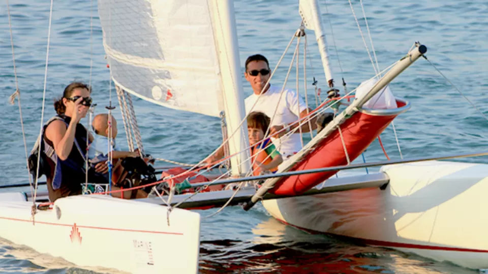 Catamaran sailing for two near Tsarevo