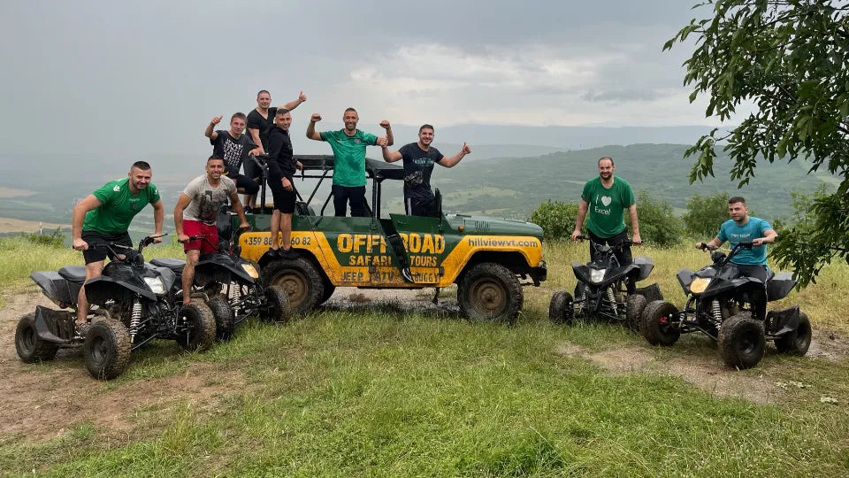 Starting an off-road jeep route near Arbanasi, Veliko Tarnovo
