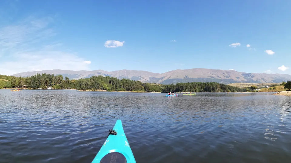 Lunch break at a quiet cove during a two-day kayak trip