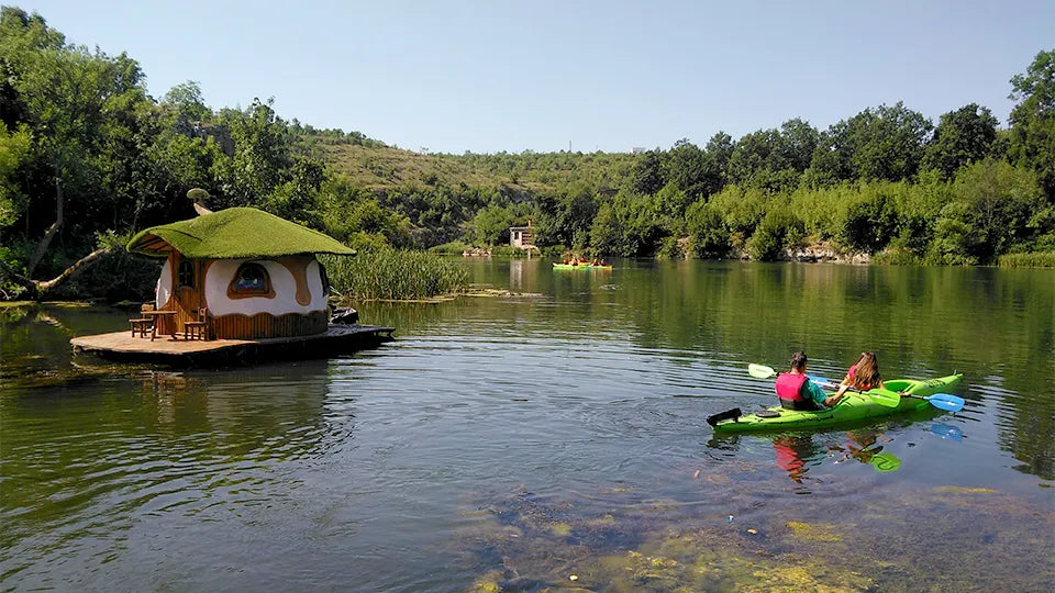 Two-day kayaking at Zhrebchevo Reservoir with a guide