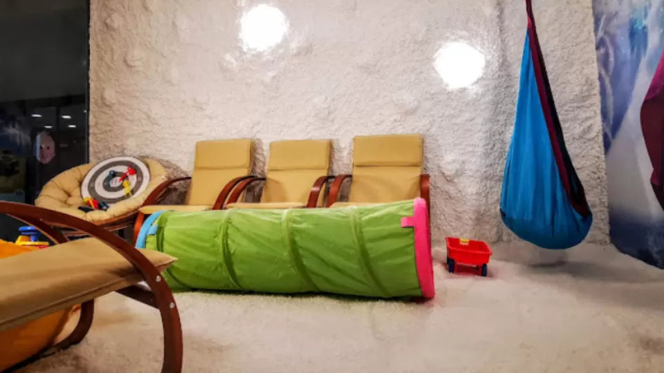 Family salt room session in Sofia for 2 adults and 2 children