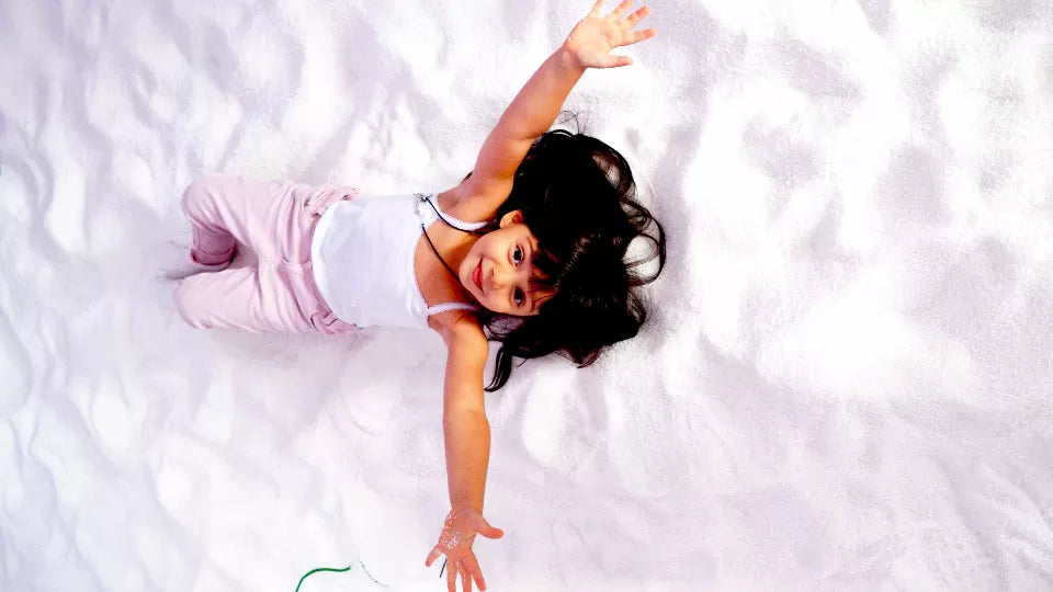 Child playing in a salt room – Sofia or Plovdiv halotherapy