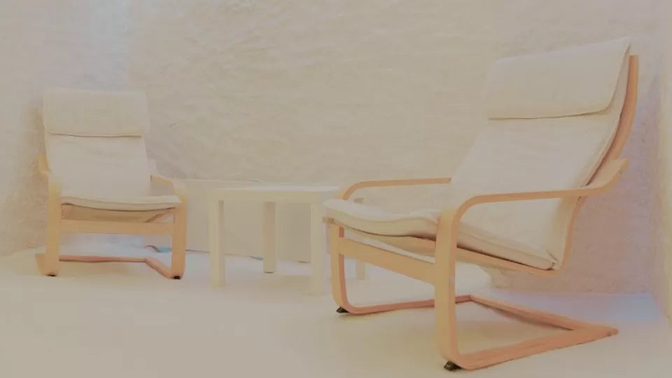 Private salt room for two in Plovdiv with soft lighting