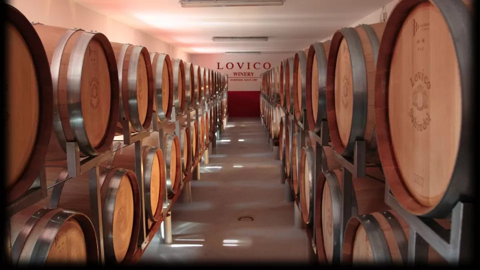 Glass wine cask and enoteca at a winery near Veliko Tarnovo