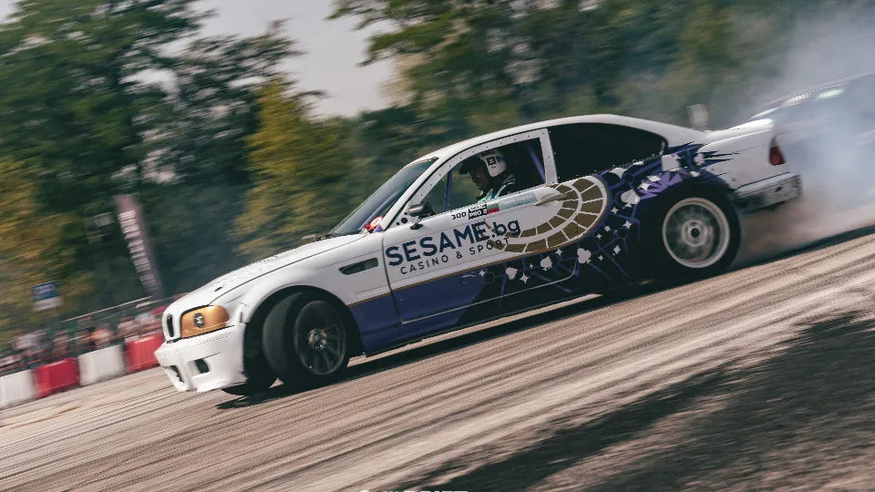Instructor‑led drift session at a former airfield in Sapareva Banya