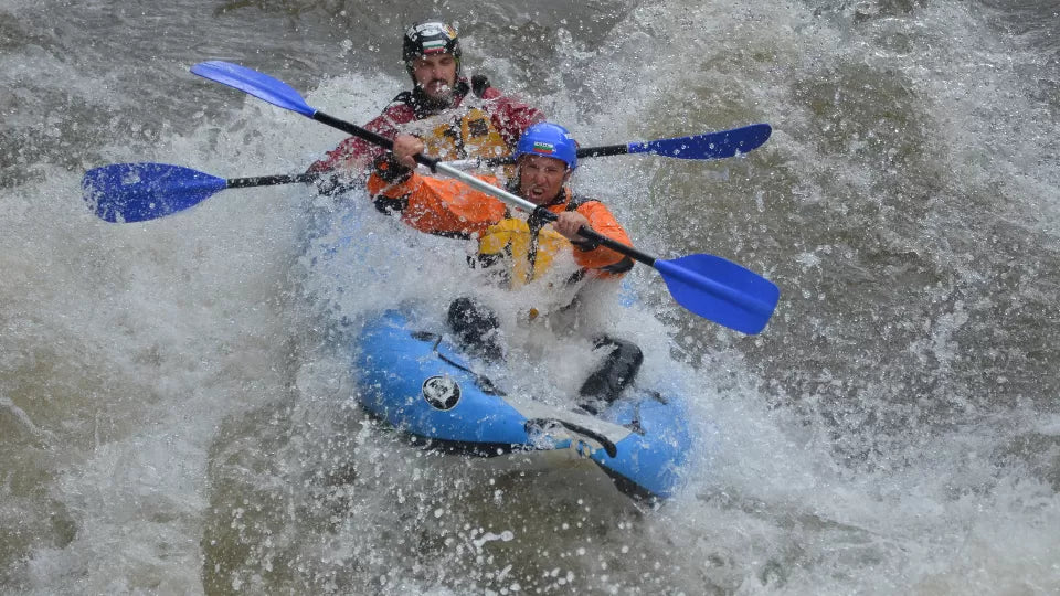 Guide-led kayaking on the Struma River with full gear