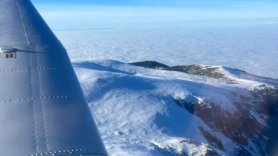 Scenic flight over Panichishte and Sapareva Banya en route to Rila