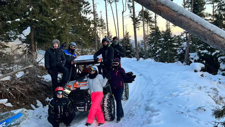 Winter buggy driving gear ready in Pamporovo