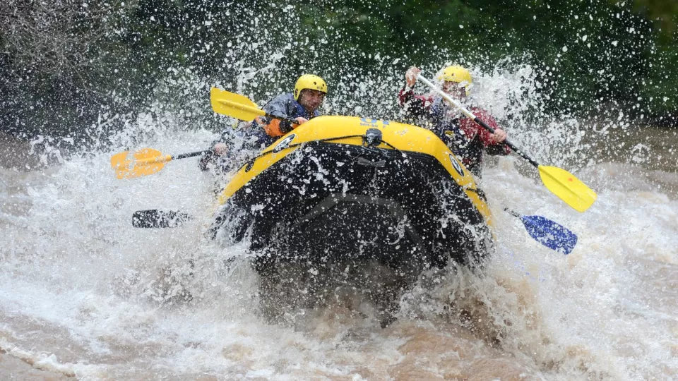 Rafting on the Struma River through lively rapids