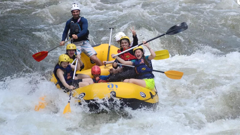 Struma River rafting with a guided team in an inflatable raft