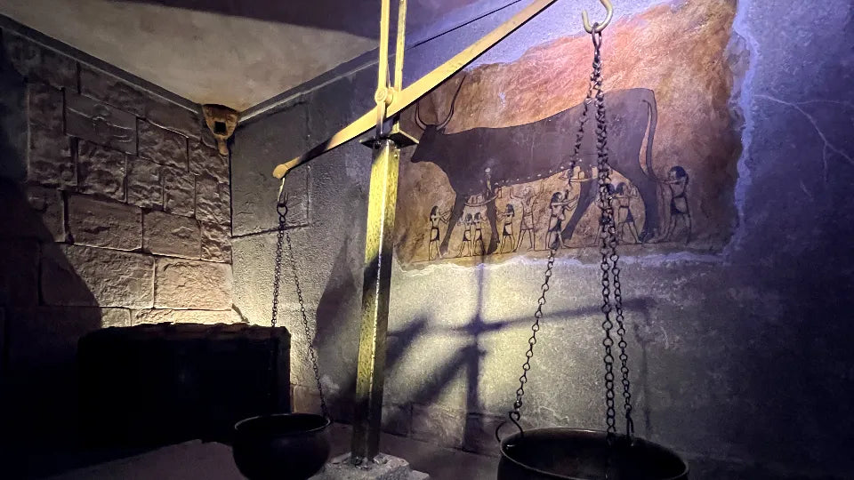 Mysterious symbols in the Ancient Egypt escape room, Sofia