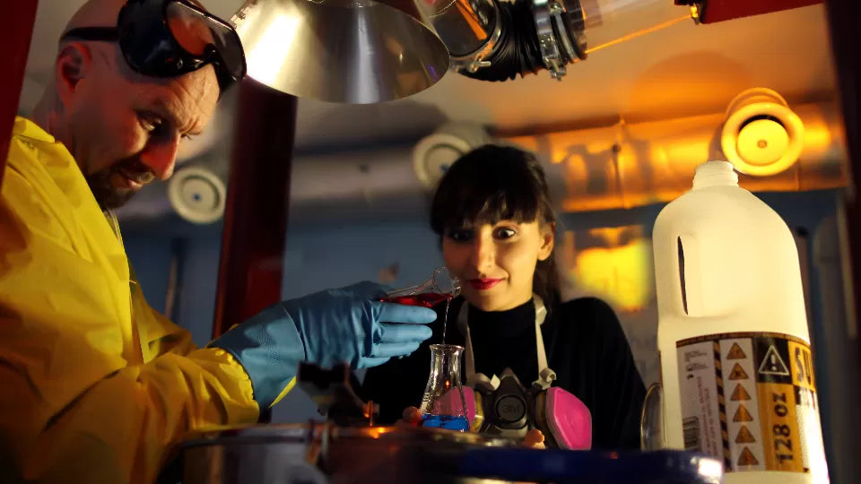 Private escape game for 2–6 players in Sofia’s Blue Laboratory