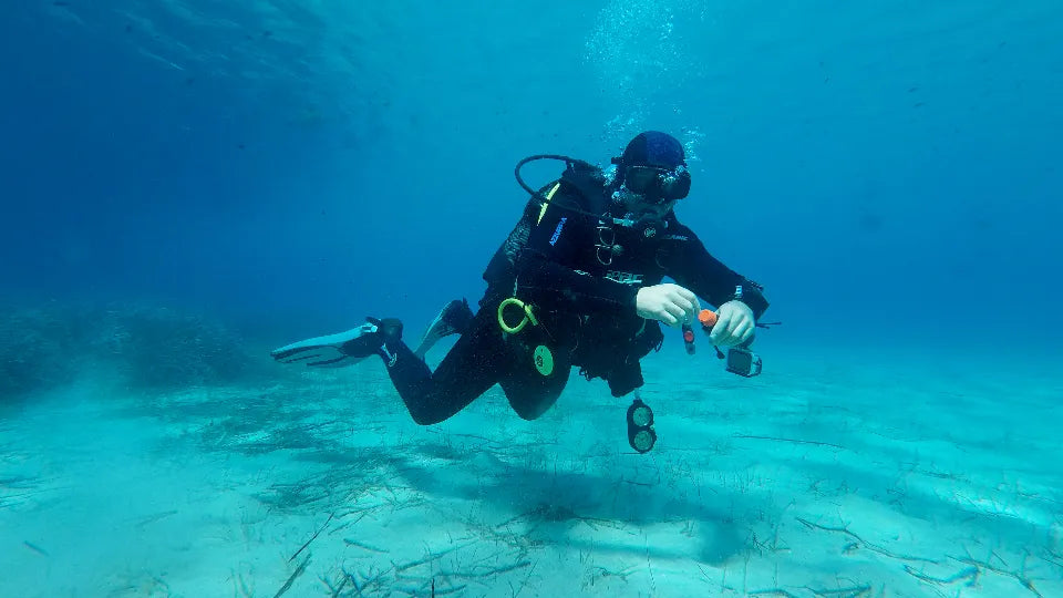 Video add-on for scuba diving in Tyulenovo