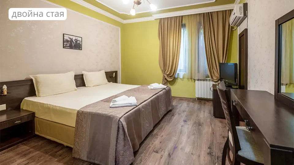 Double room for two in central Melnik hotel