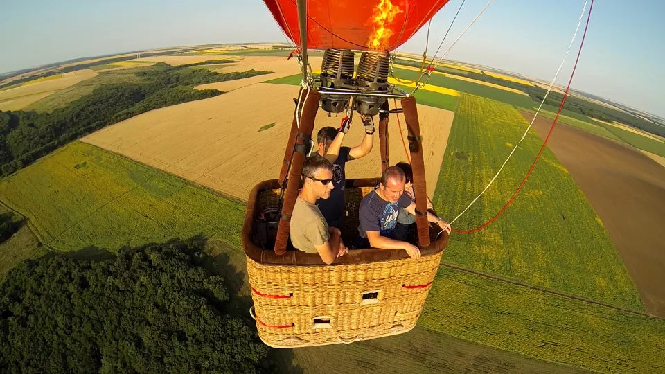 Private hot air balloon ride near Burgas at sunrise