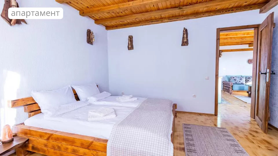 Designer chalet with fireplace at horse ranch near Sandanski