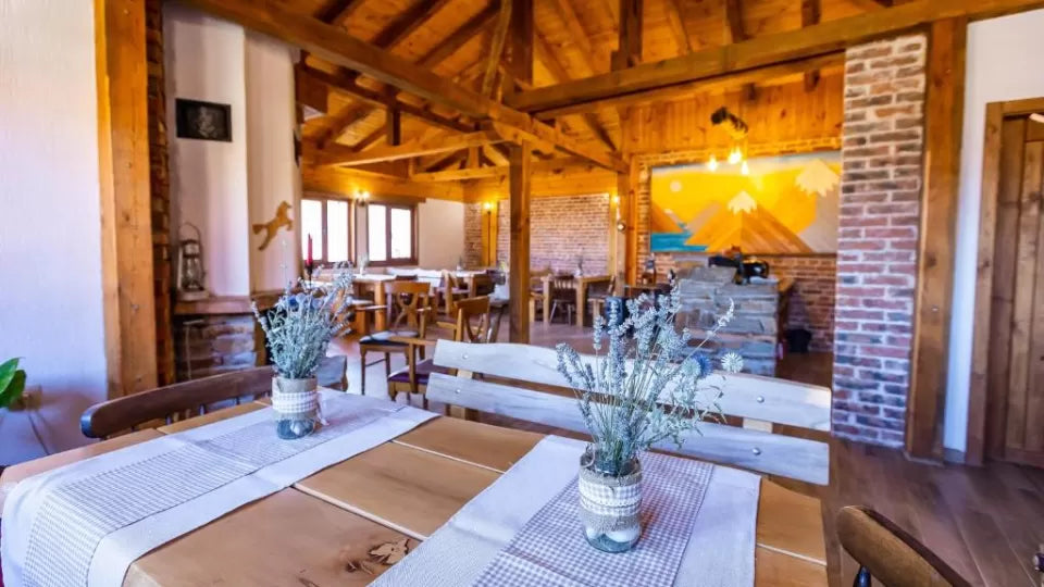 Homemade rustic breakfast at ranch, Sandanski area