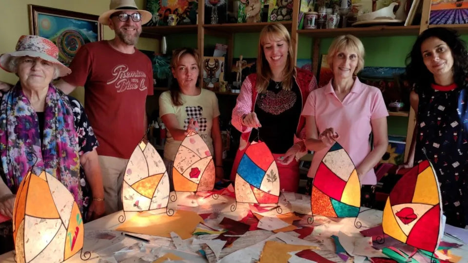 Gift voucher for an art lamp making workshop