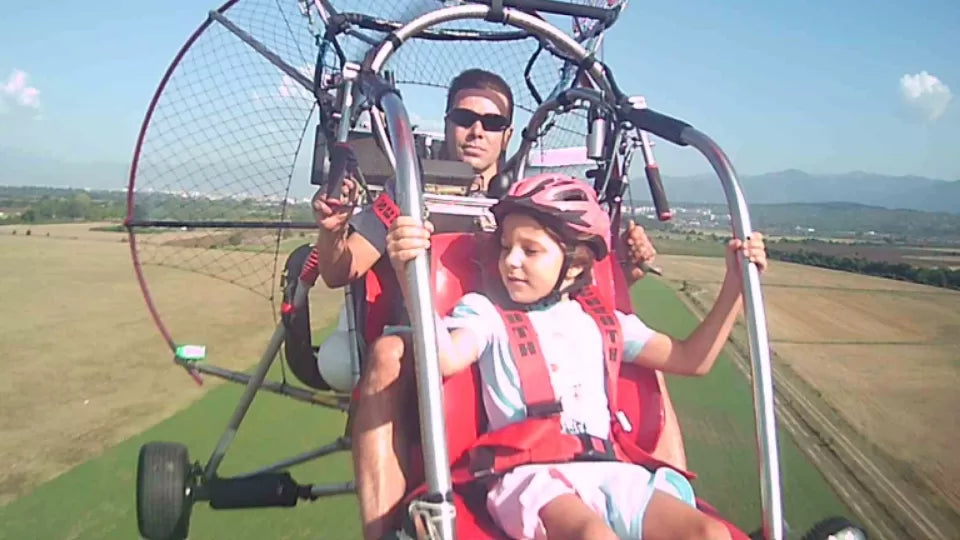 Paratrike takeoff near Kazanlak
