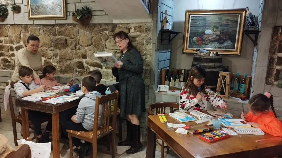 Voucher for children's painting workshop in Plovdiv Old Town