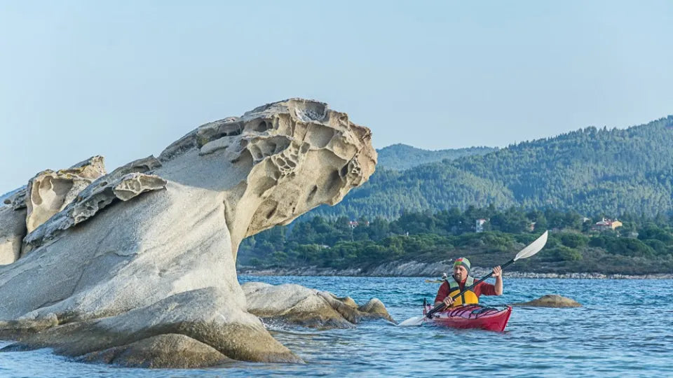 Diaporos kayak and SUP tour in Halkidiki’s turquoise waters