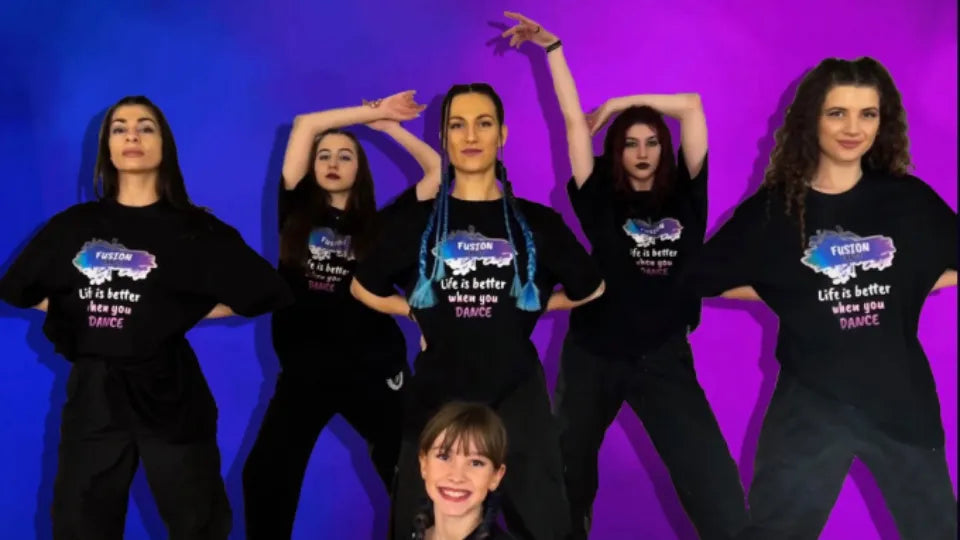 Fusion dance class in Plovdiv – group choreography session