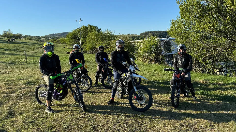 Off-road electric motorcycle ride near Bankya with views of Sofia