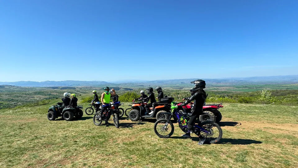 Group ATV ride on mountain trails around Bankya