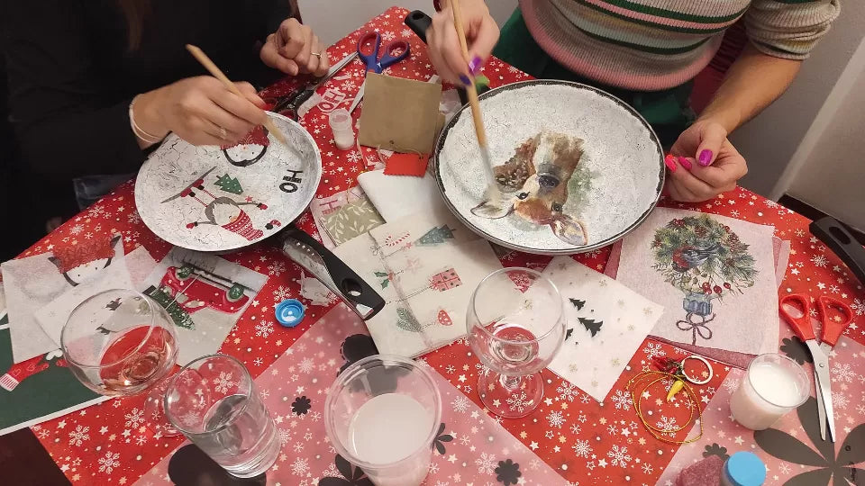 Pressed-flowers craft workshop – art team event in Sofia