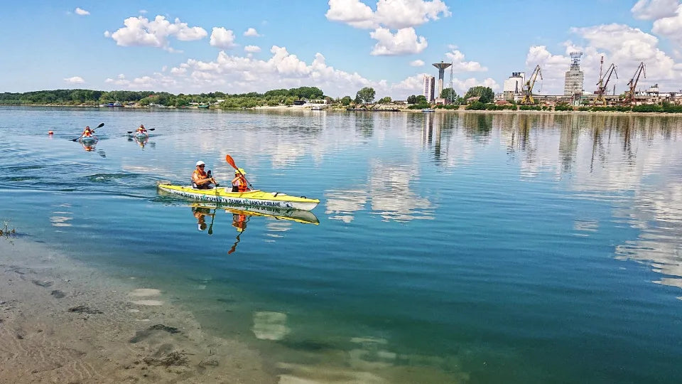 Danube kayaking from Nikopol to Belene with a guided group