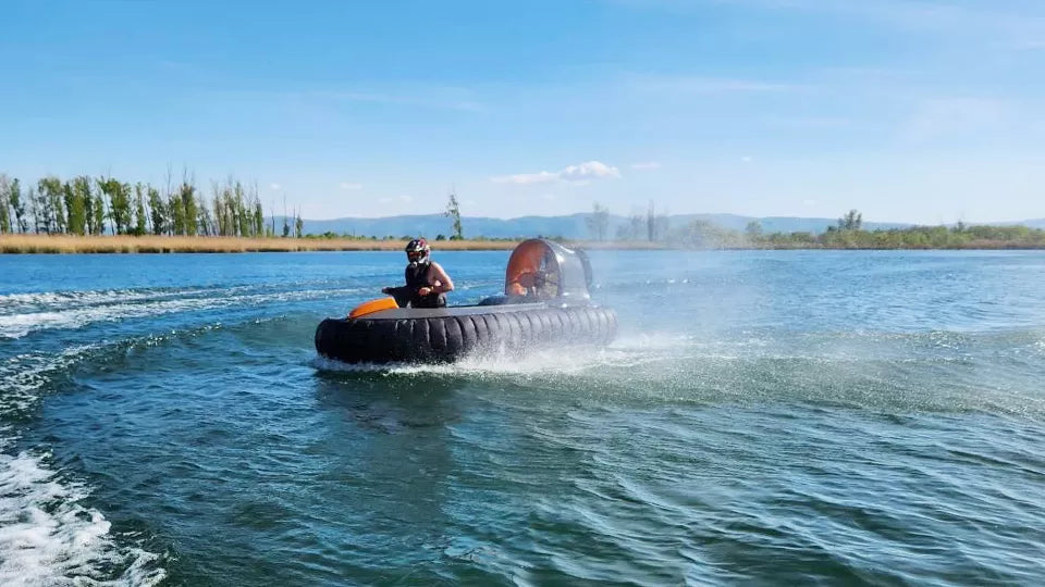 Start of mixed hovercraft course in Sofia