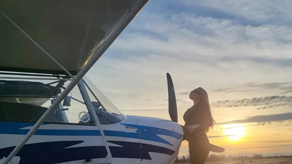 Take-off for a 20-minute flight lesson in the Sofia North area