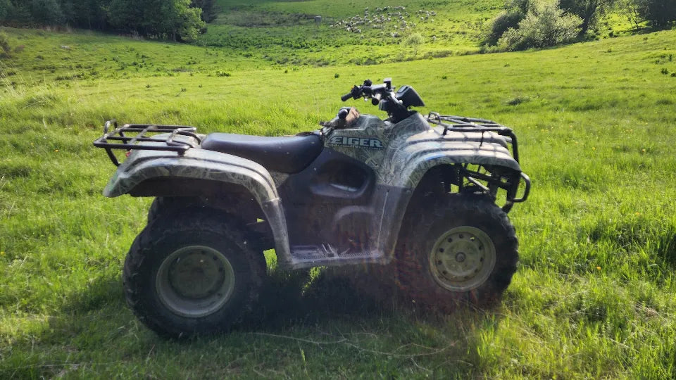 Group ATV ride in the Rhodopes on the way to Red Rock