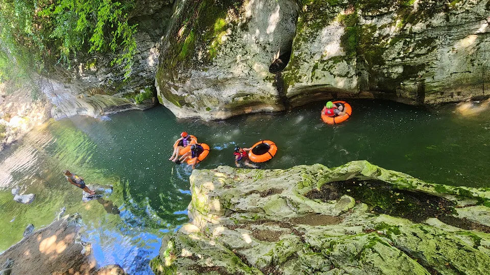 Tubing on a 100 m section of the Arda River near Smolyan