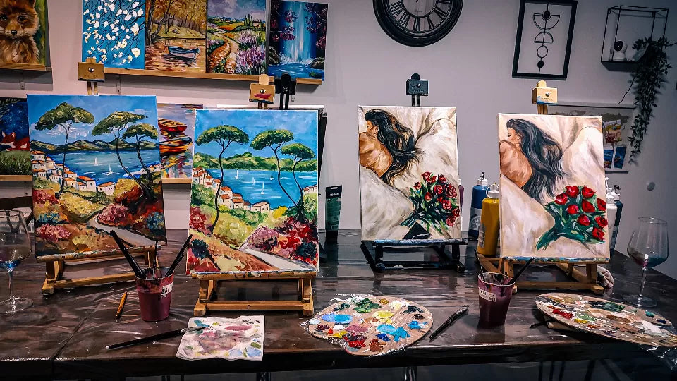 Creative paint and sip experience in Sofia for one or a group