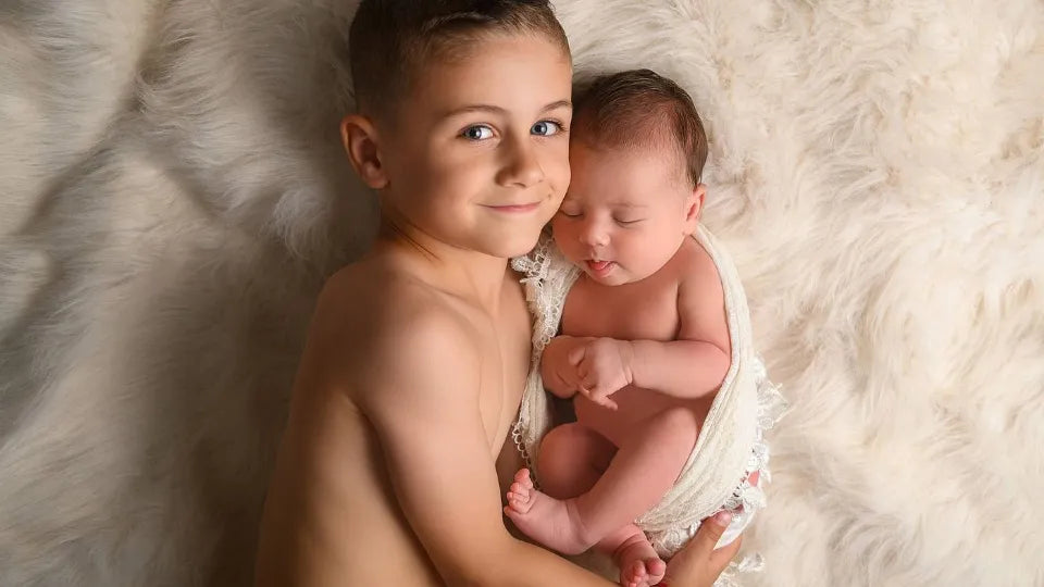 Retouched newborn photo gallery preview, Sofia