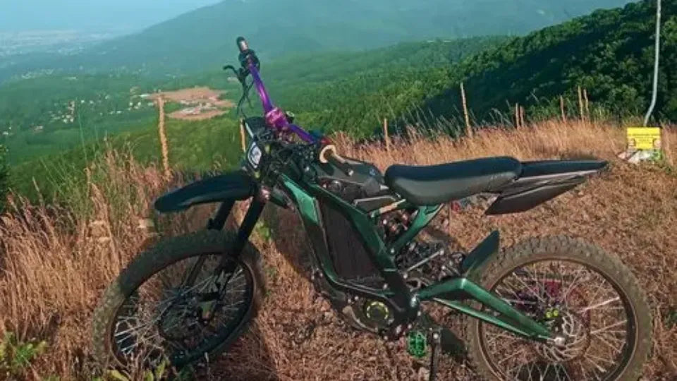 Electric motorbike route to All Saints Chapel near Gorna Banya