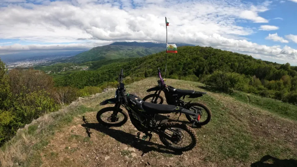 Guided e‑moto tour with Sofia skyline views from Lyulin Mountain