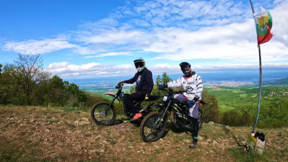Electric motorcycle off‑road tour in Lyulin Mountain above Gorna Banya